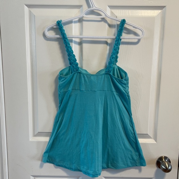 Seductions light blue tank top with Rose straps S - Picture 9 of 9
